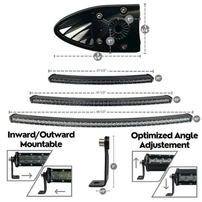 40" Curved Extreme Single Row 200W Combo Beam LED Light Bar