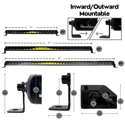 40" Extreme Series Low Profile Combo RGB Light Bar & Harness Kit