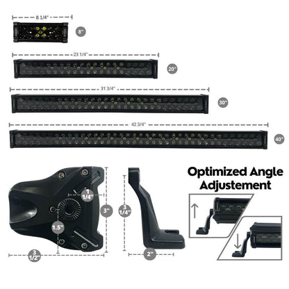 40" Extreme Stealth Dual Row 285W Combo Beam LED Light Bar