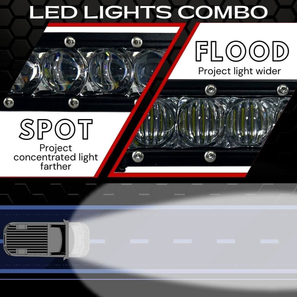 50" Curved Extreme Single Row 250W Combo Beam LED Light Bar
