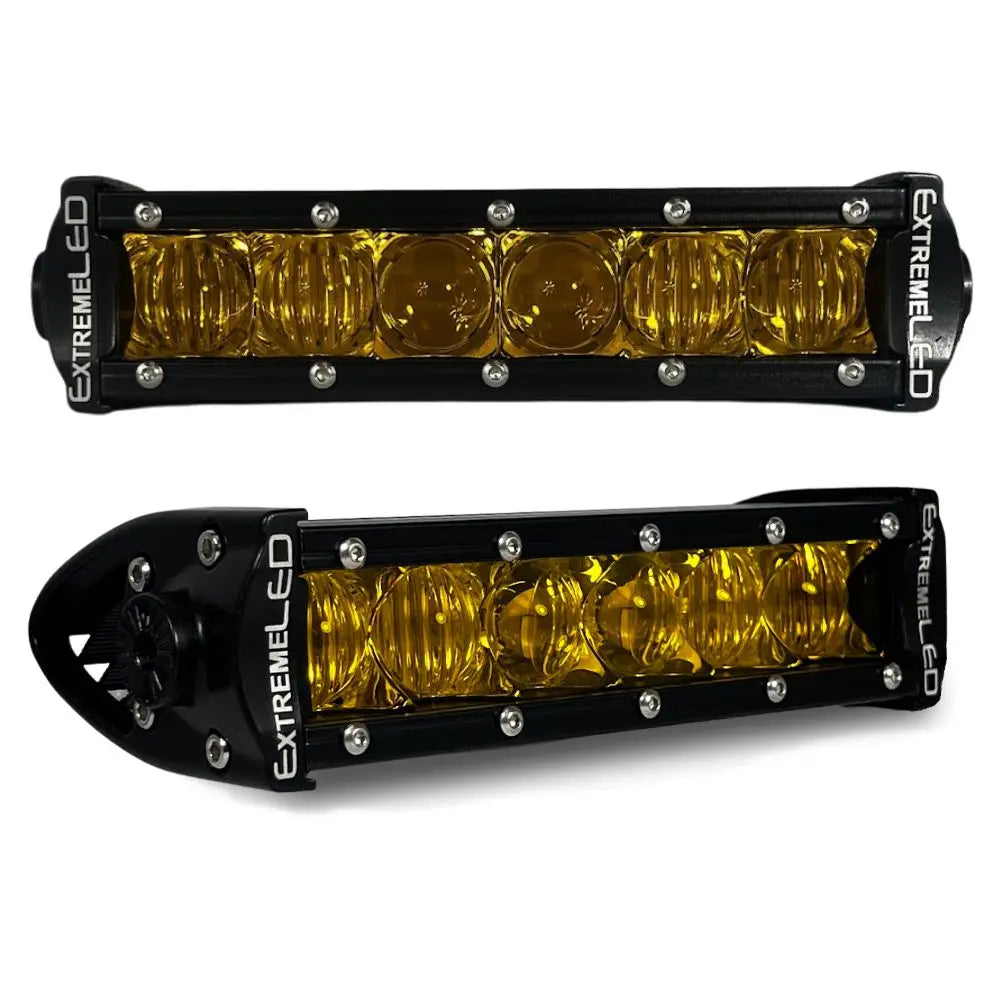 6" All Amber LED Light Bar - 30W Single Row Combo Beam