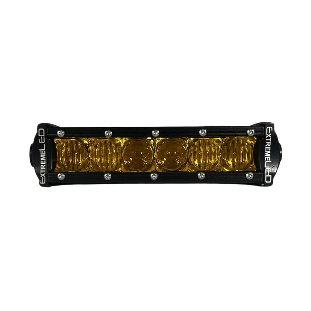 6" All Amber LED Light Bar - 30W Single Row Combo Beam