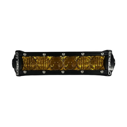 6" All Amber LED Light Bar - 30W Single Row Combo Beam
