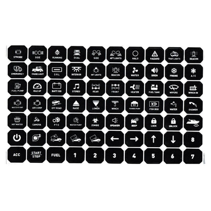 6 Gang RGB Rocker Switch Panel