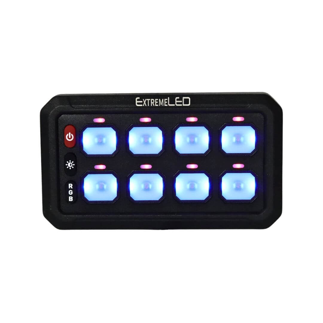 8 Gang RGB Rocker Switch Panel