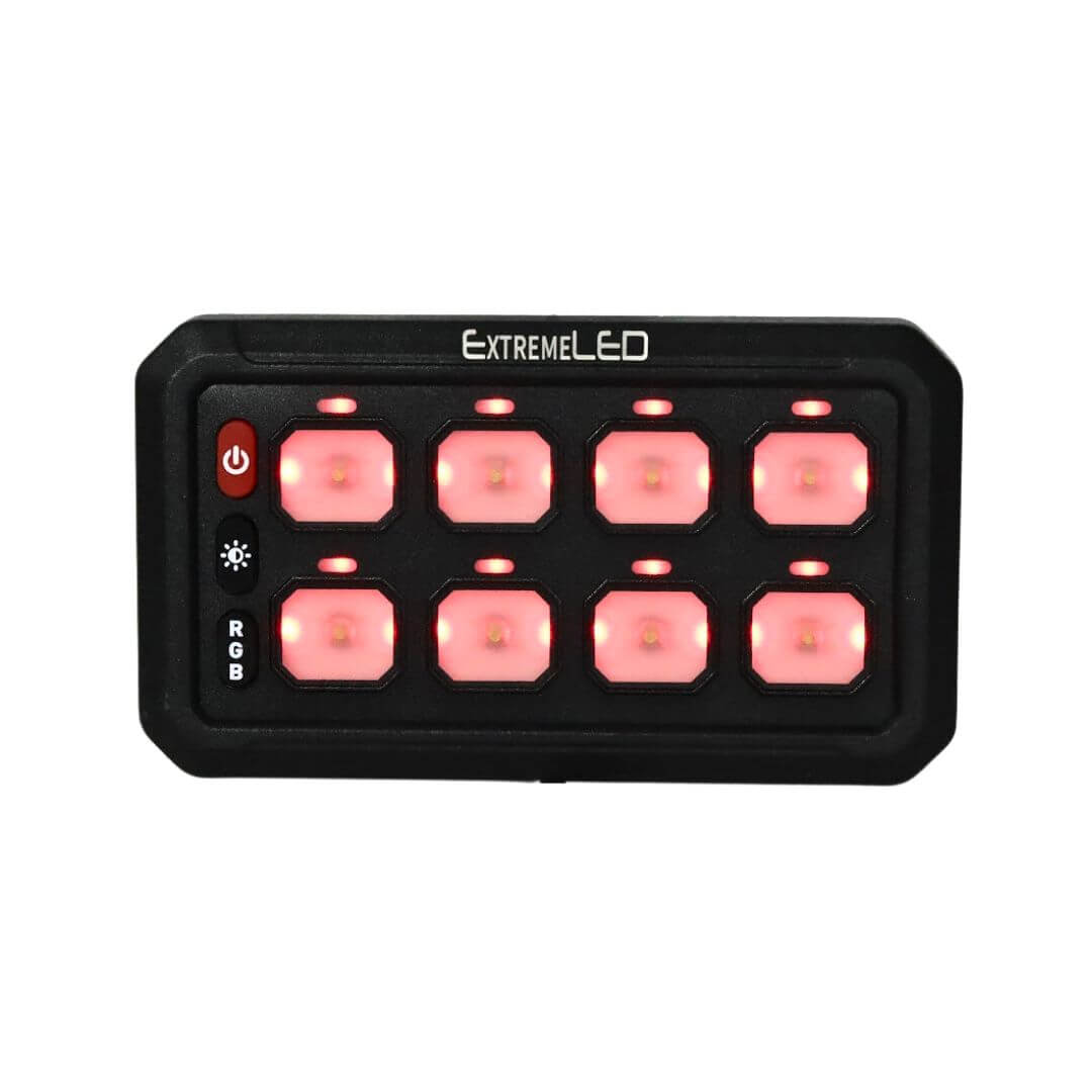 8 Gang RGB Rocker Switch Panel