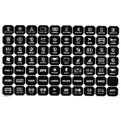 8 Gang RGB Rocker Switch Panel