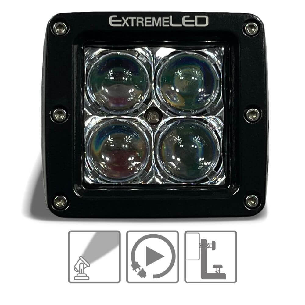 Amber (Orange) Spot Extreme Series 3" CREE LED Light Pod