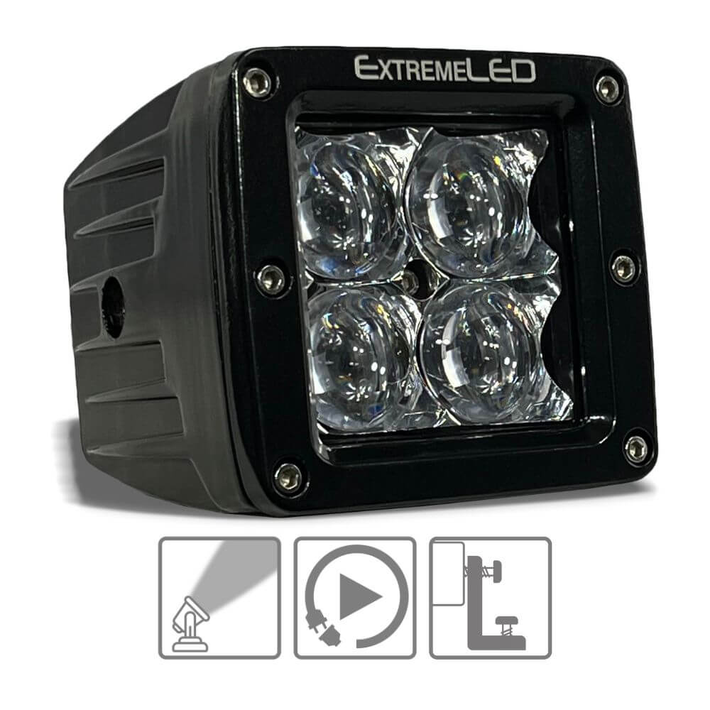 Amber (Orange) Spot Extreme Series 3" CREE LED Light Pod