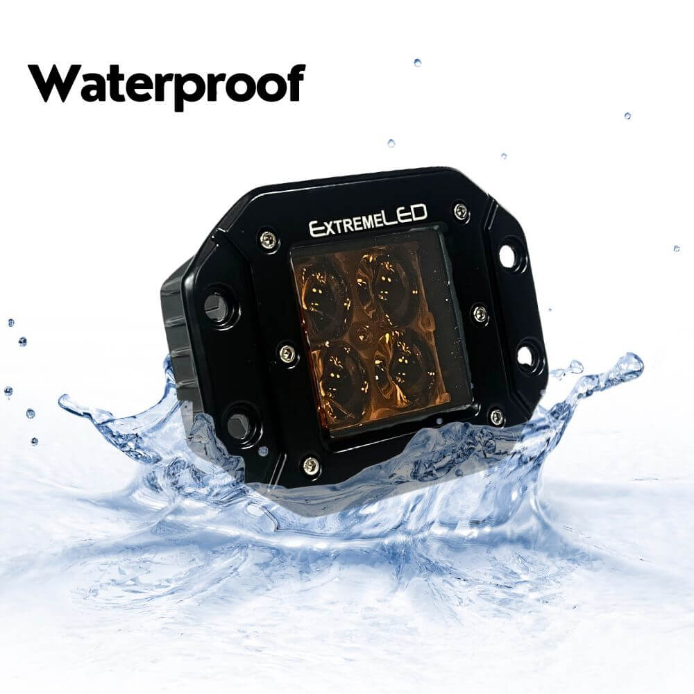 Amber Spot Flush Mount Extreme Series 3" LED Light Pod