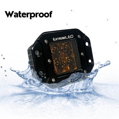 Amber Spot Flush Mount Extreme Series 3" LED Light Pod