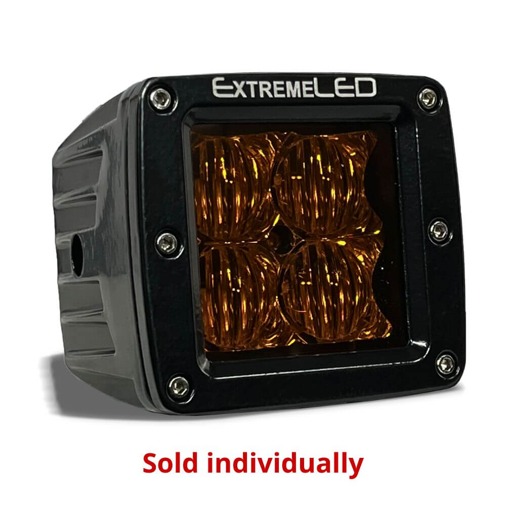 Amber Flood Extreme Series 3" CREE LED Light Pod