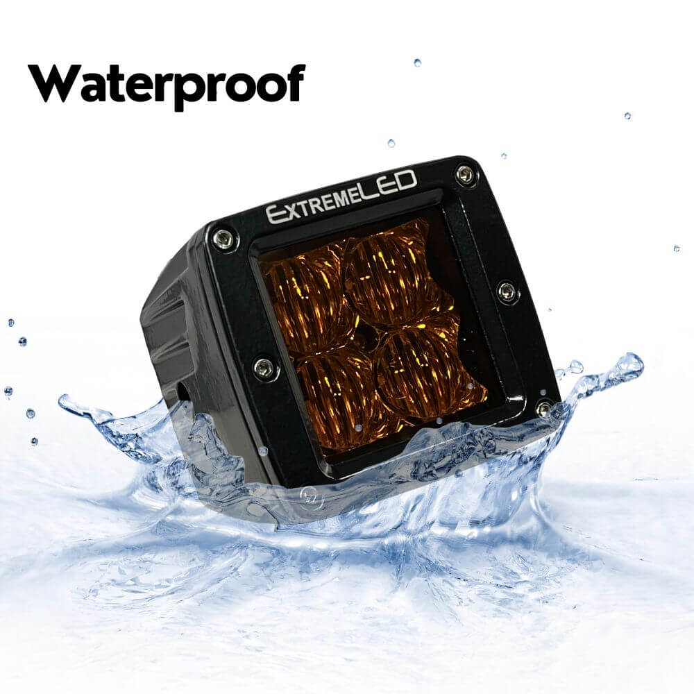 Amber Flood Extreme Series 3" CREE LED Light Pod