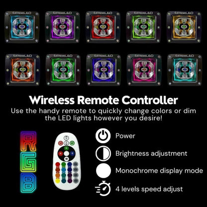 Extreme Series 3" LED RGB Light Pod Pair