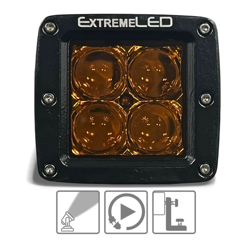Amber Spot Extreme Series 3" CREE LED Light Pod