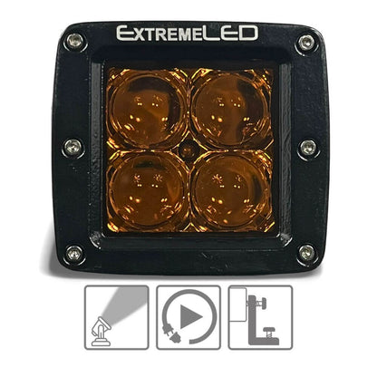 Amber Spot Extreme Series 3" CREE LED Light Pod