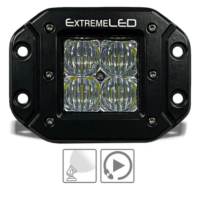 Flood Flush Mount Extreme Series 3" LED Light Pod