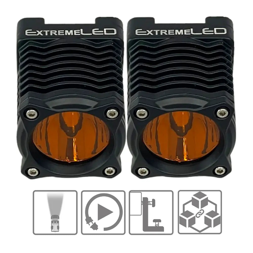 Extreme Stackerz - 2" Modular LED Light - Spot Amber Kit