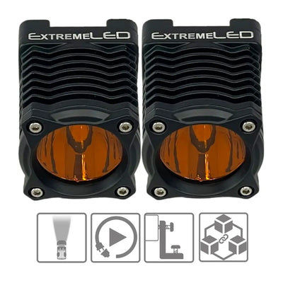 Extreme Stackerz - 2" Modular LED Light - Spot Amber Kit