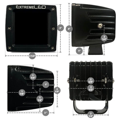 Stealth Flood Dual Row Series 3" Light Pod