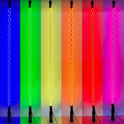 LED RGB Whip 6' Pair