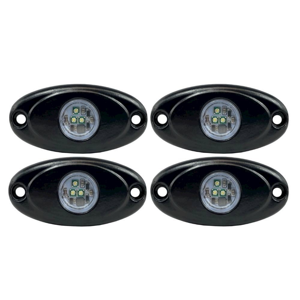 LED Rock Lights (White/4 Pack)