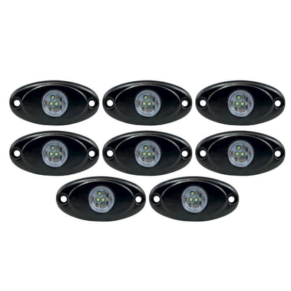 LED Rock Lights (White/8 Pack)
