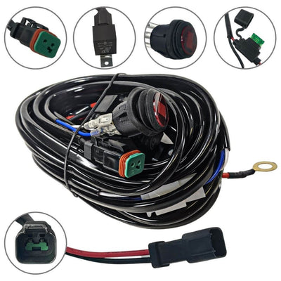 Light Switch and Power Wiring Kit With One Connection
