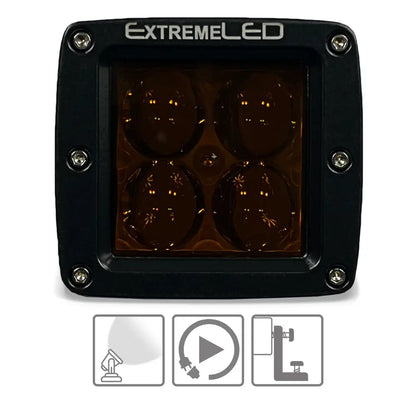Stealth Amber Flood Extreme Series 3" Light Pod