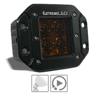 Stealth Amber Flood Flush Mount Extreme Series 3" Light Pod