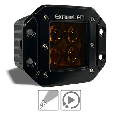 Stealth Amber Spot Flush Mount Extreme Series 3" Light Pod