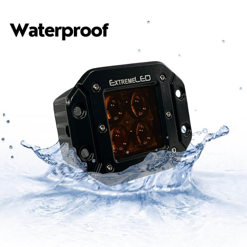 Stealth Amber Spot Flush Mount Extreme Series 3" Light Pod