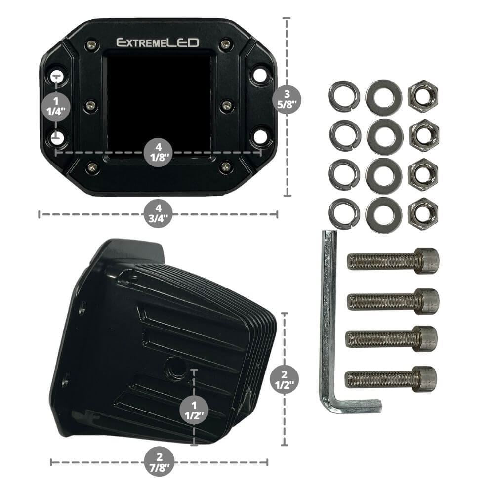 Stealth Flood Flush Mount Extreme Series 3" Light Pod