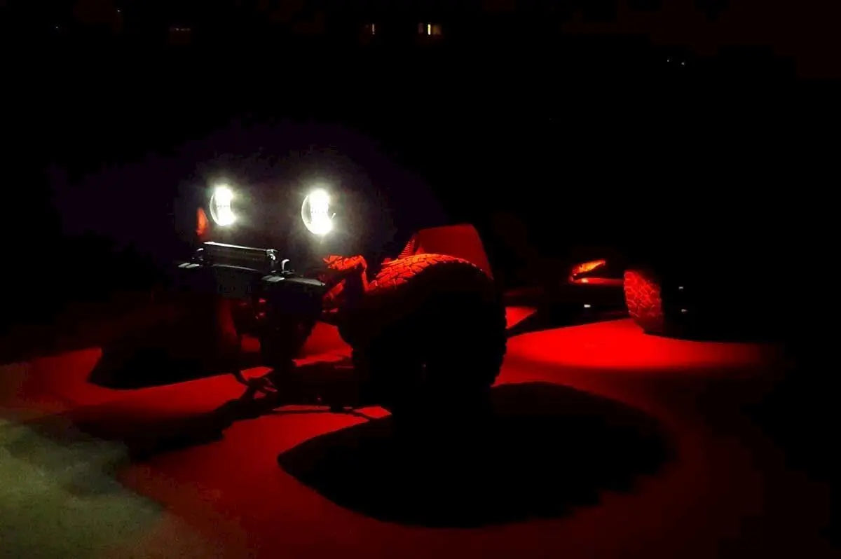 True White RGB LED Rock Lights (RGBW/4 Pack)