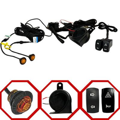 Universal Turn Signal Kit W/ Horn and Rocker Switches with 2 blinkers