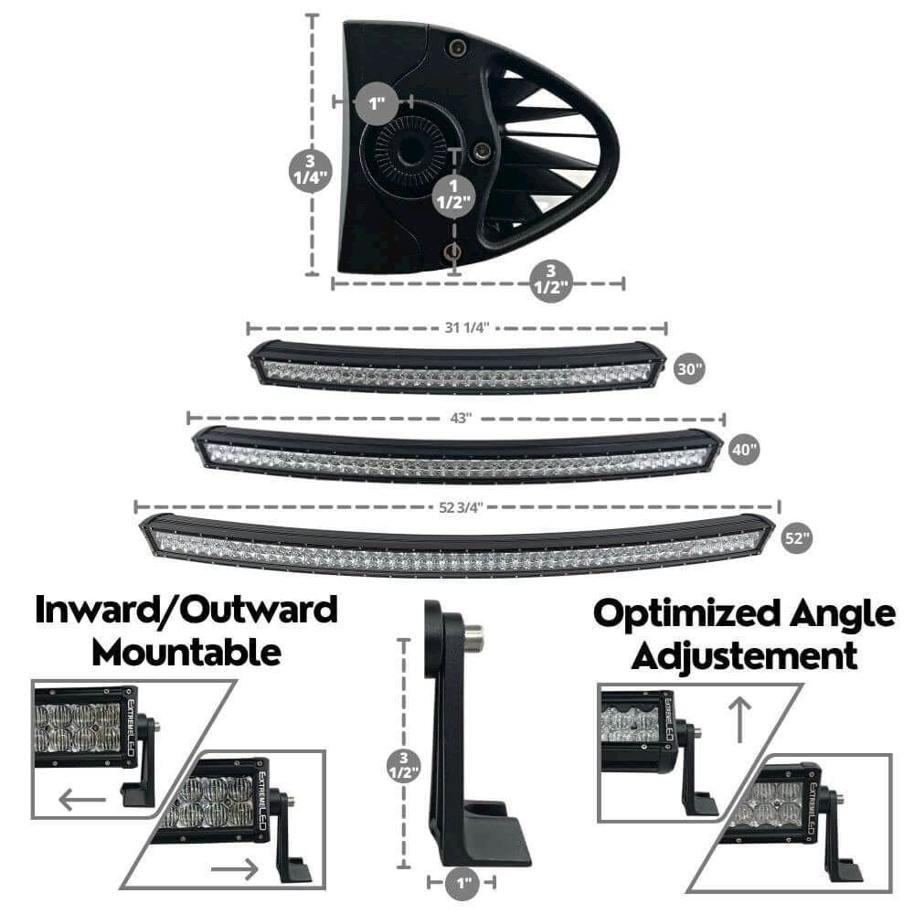30" Curved Extreme Series Dual Row 300W Combo Beam LED Light Bar