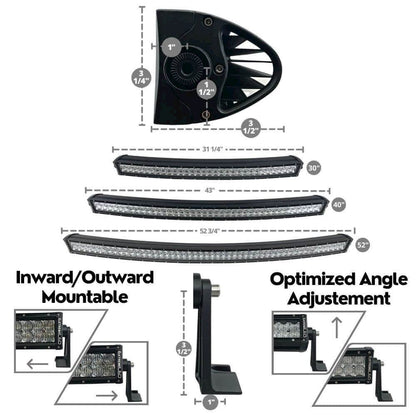 30" Curved Extreme Series Dual Row 300W Combo Beam LED Light Bar