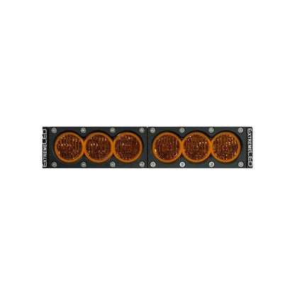 12" X6 Amber 60W Flood Beam LED Light Bar