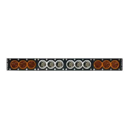 22" X6 Amber/White 120W Combo Beam LED Light Bar & Harness Kit