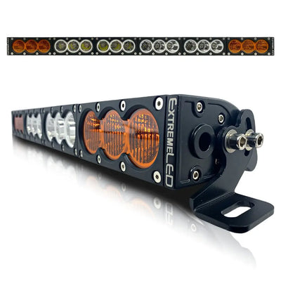32" X6 Amber/White 180W Combo Beam LED Light Bar & Harness Kit