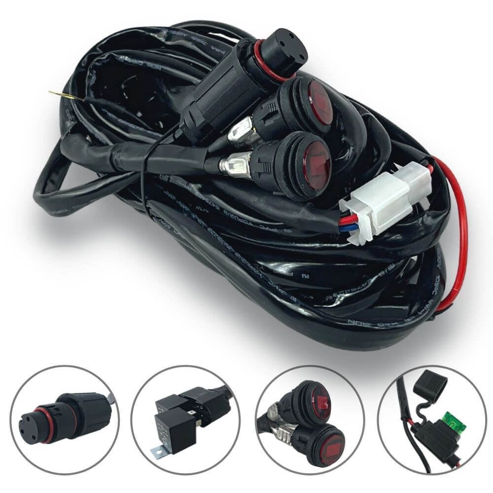 Dual Color Light Bar Harness for One Light