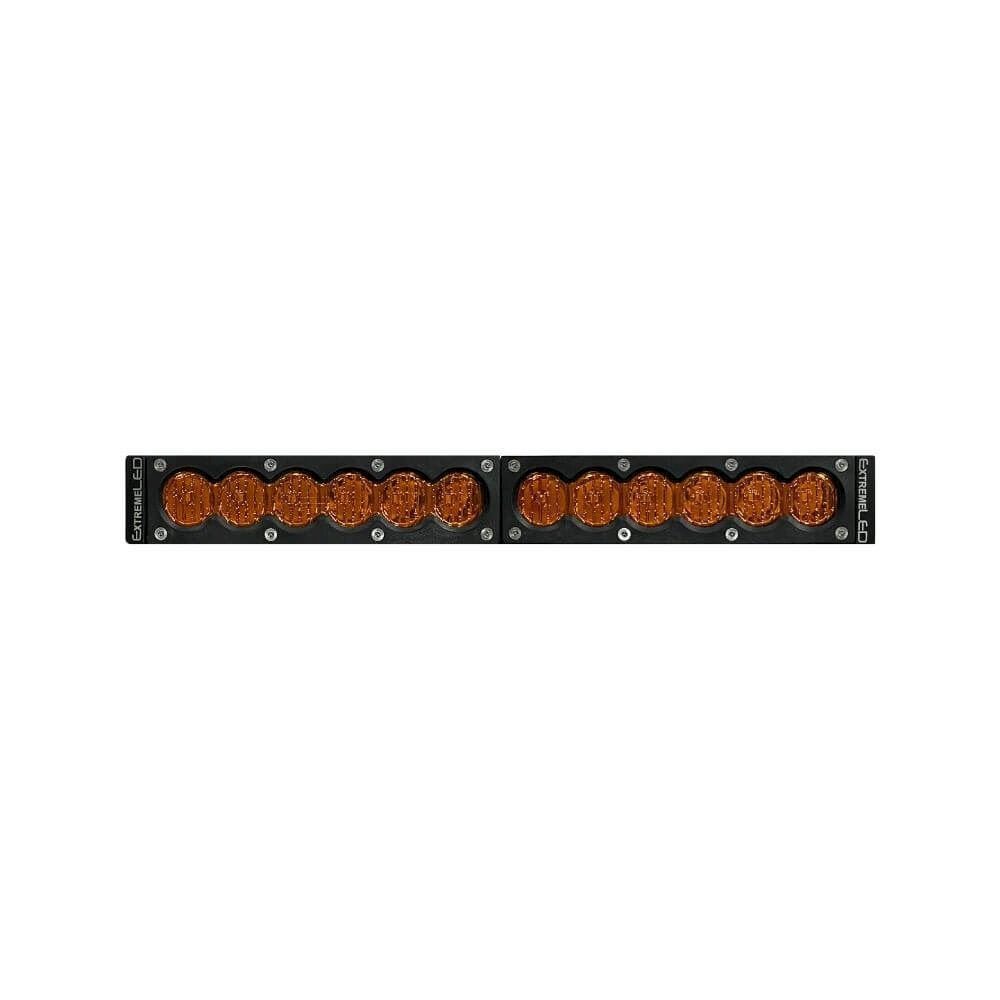 12" X6S Slim Amber 60W Flood Beam LED Light Bar