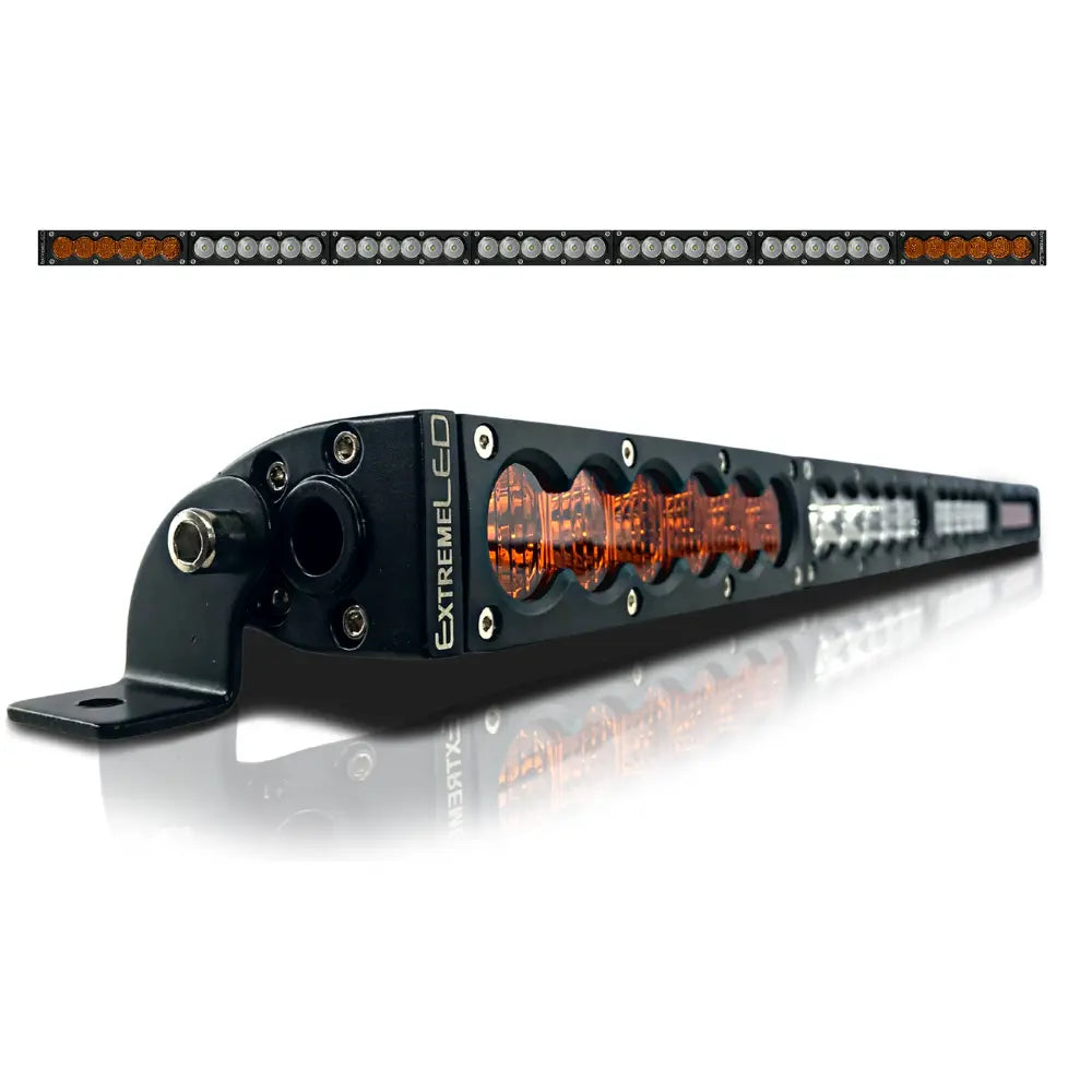 44" X6S Slim Amber/White 210W LED Light Bar & Harness