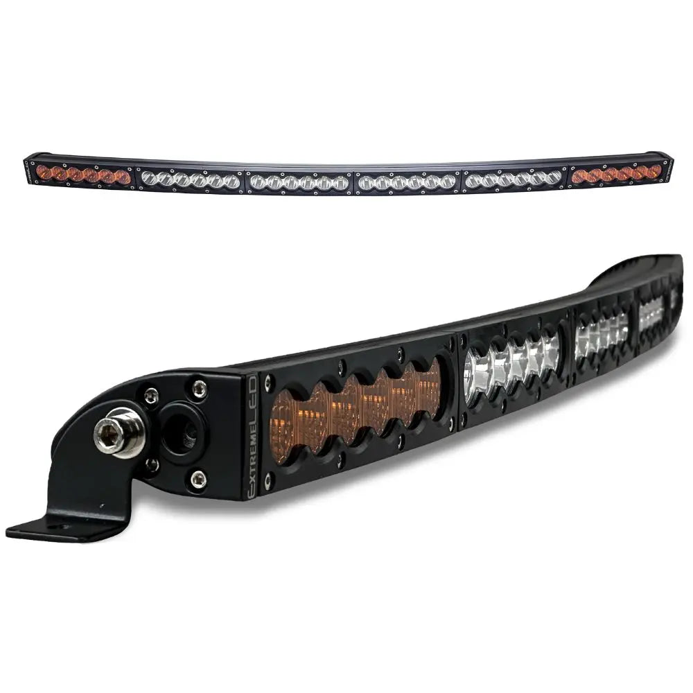 38" Curved X6S Slim Amber/White 180W LED Light Bar & Harness