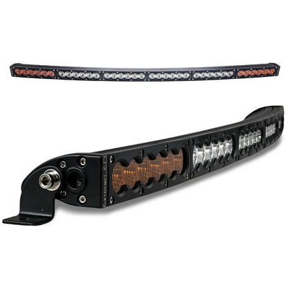 38" Curved X6S Slim Amber/White 180W LED Light Bar & Harness