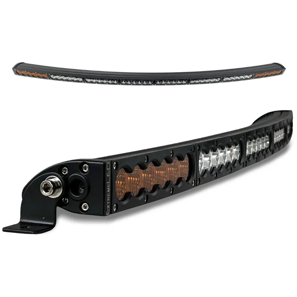 50" Curved X6S Slim Amber/White 240W LED Light Bar & Harness