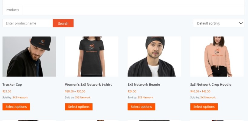 SXS Network Store Screenshot
