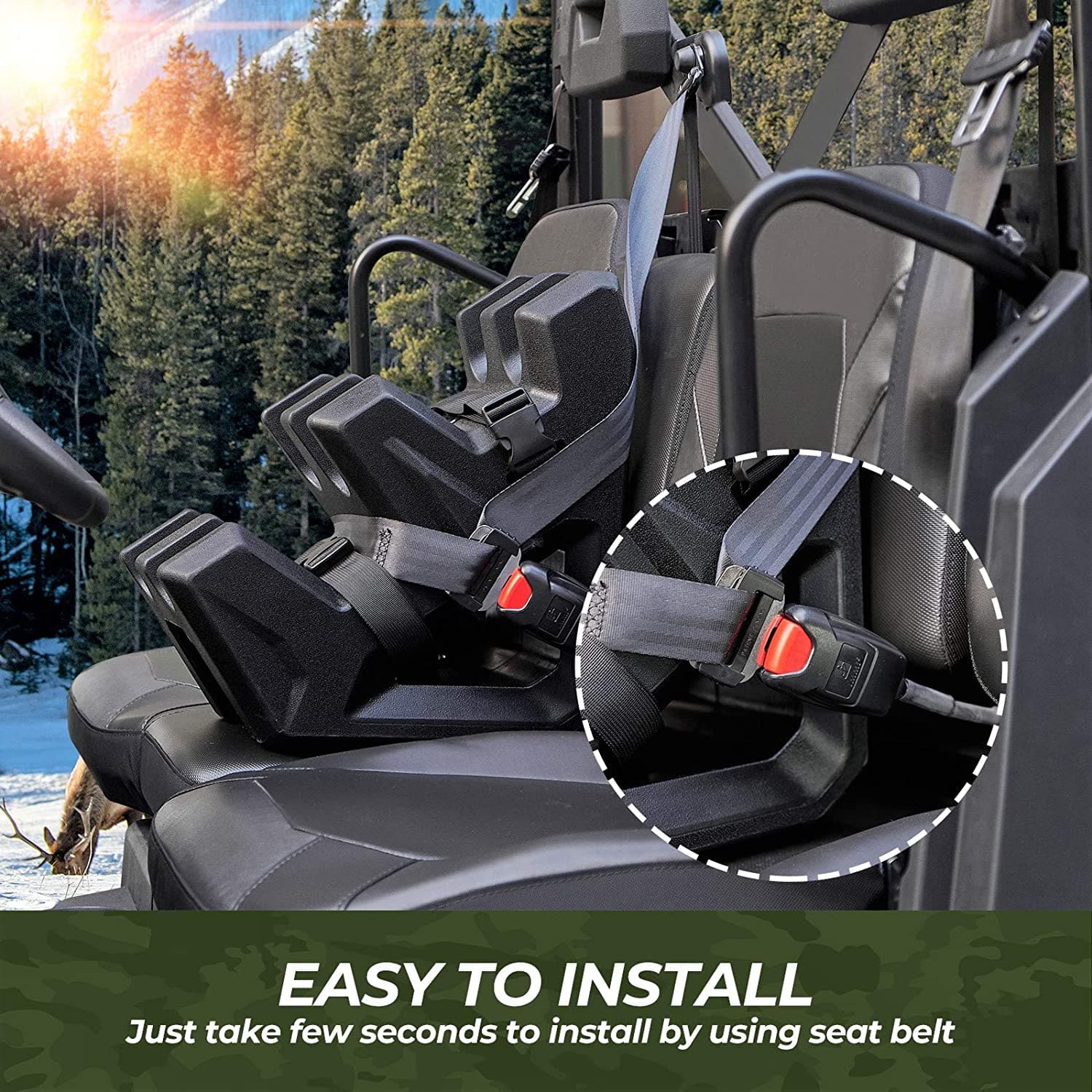 UTV hunting shotgun holder Fit Ranger/ General/ Defender/ Pioneer - Image 3